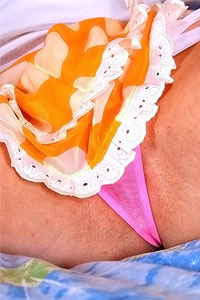 panties and skirt closeup